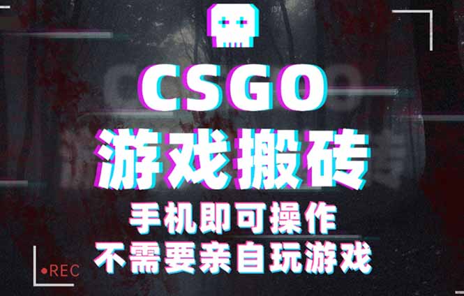 CSGO游戏挂机捡漏，单日扫货500+，年底小高峰上车可吃肉，手机即可操作…-鑫梵淘