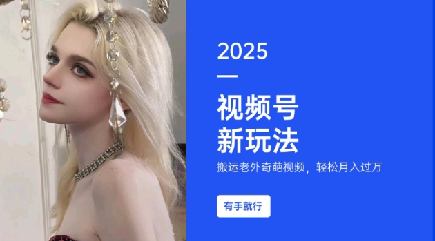 搬运老外奇葩视频，撸视频号分成计划收益，每天只需一小时，新手小白轻松月入过W-鑫梵淘