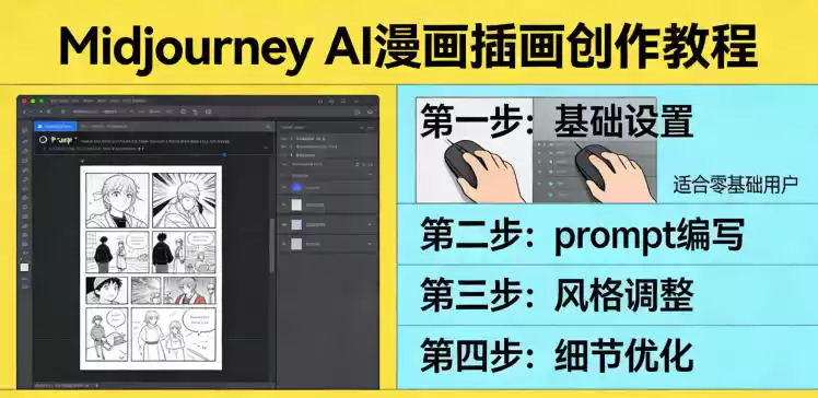 利用Midjourney AI人工智能轻松创作漫画插画教程，零基础创作完整漫画插画-鑫梵淘