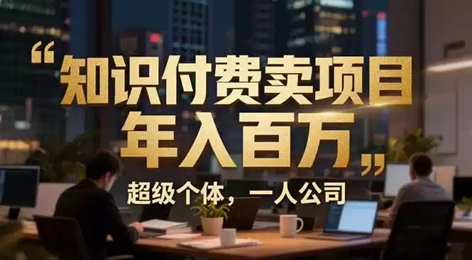从0到年入百万：超级个体实战心得公开，个人IP×精准引流×成交系统全拆解-鑫梵淘
