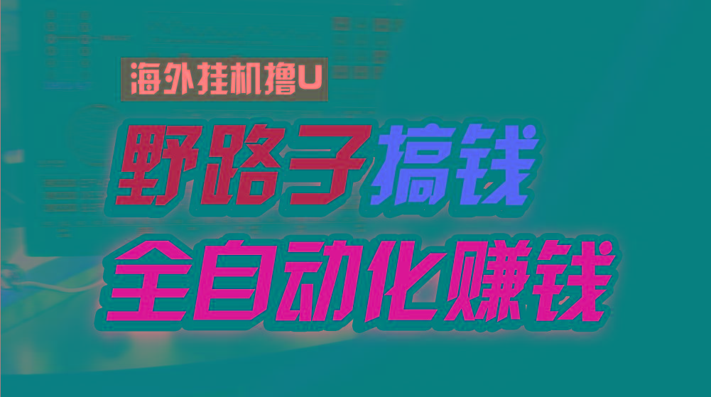 海外挂机撸U新平台，日赚8-15美元，全程无人值守，可批量放大，工作室内...-鑫梵淘