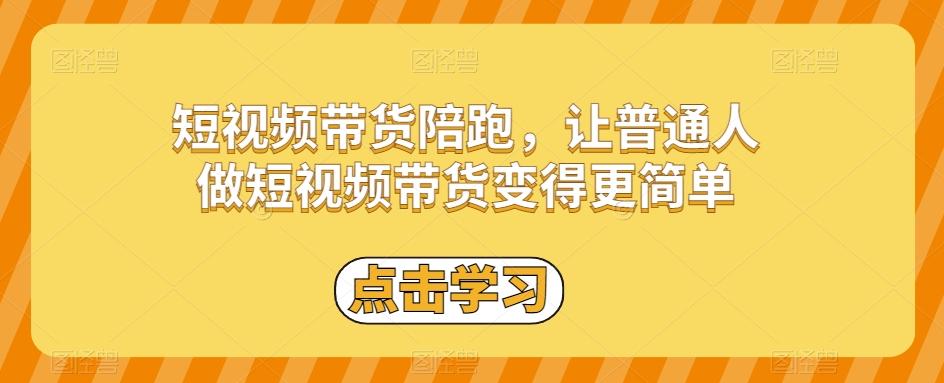 短视频带货陪跑，让普通人做短视频带货变得更简单-鑫梵淘