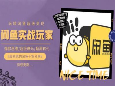 手把手教你0到1系统玩转闲鱼变现，爆款思维/超级曝光/超高转化-鑫梵淘