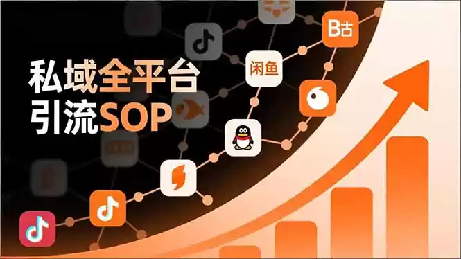 私域全平台引流SOP，抖音/快手/小红书/微信/QQ/B站/闲鱼等，技术合集，高效转化公域流量-鑫梵淘