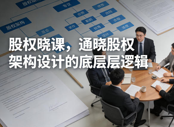 股权晓课，通晓股权架构设计的底层逻辑-鑫梵淘