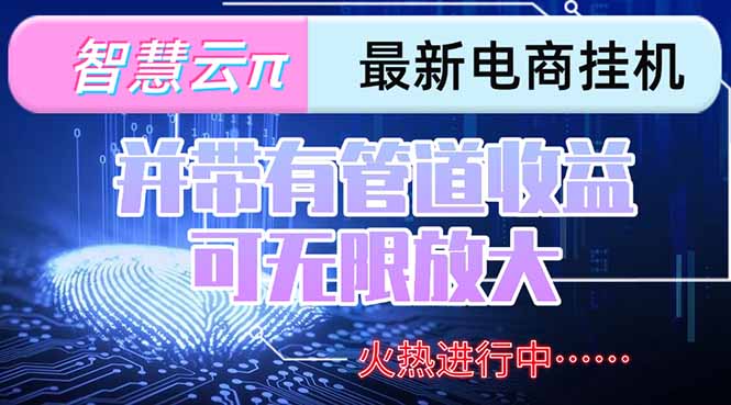 智慧云π电脑挂机单机每天收益300—500+ 并带有团队管道收益 可无限放大-鑫梵淘