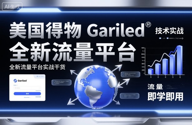 美国得物Gariled技术实战，全新流量平台实战干货，即学即用-鑫梵淘
