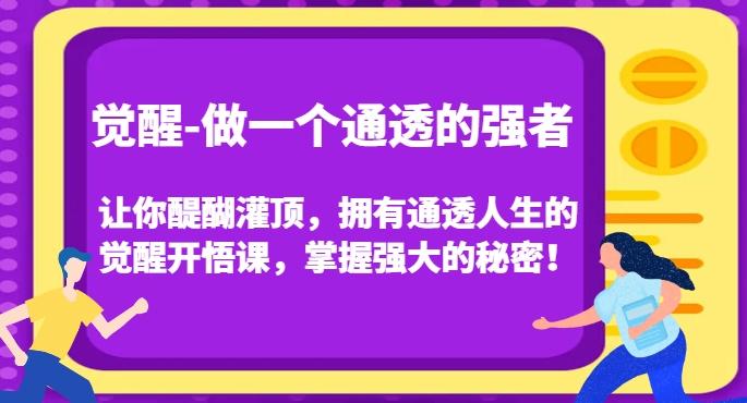 觉醒-做一个通透的强者，让你醍醐灌顶，拥有通透人生的觉醒开悟课，掌握强大的秘密！-鑫梵淘