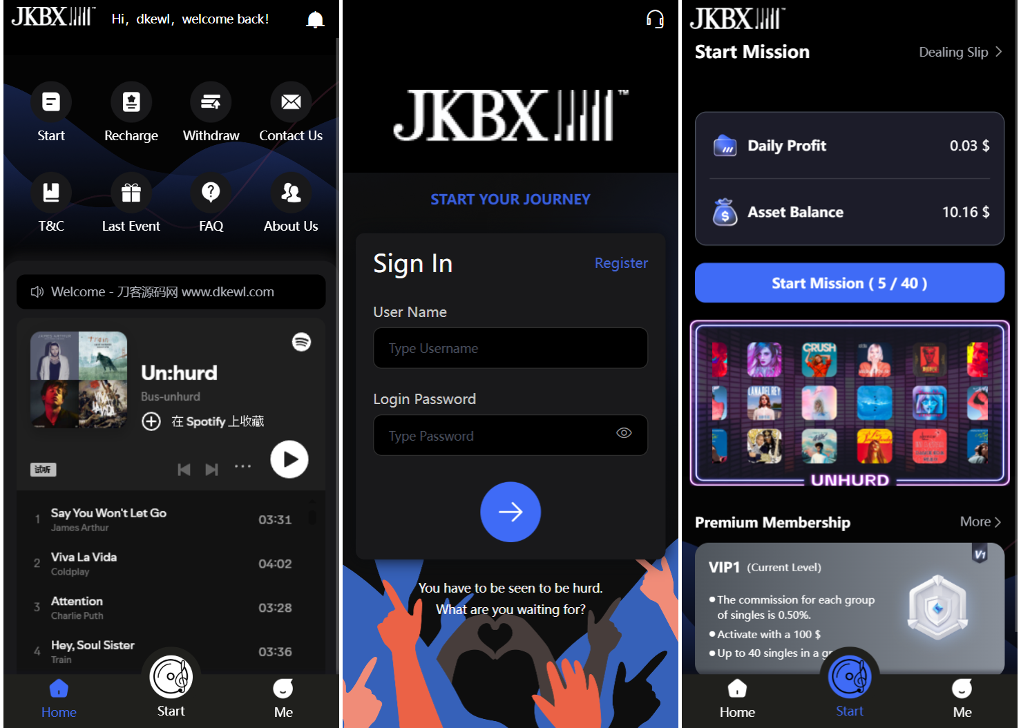 JKBX海外音乐抢单系统源码 Thinkphp框架 附教程-鑫梵淘