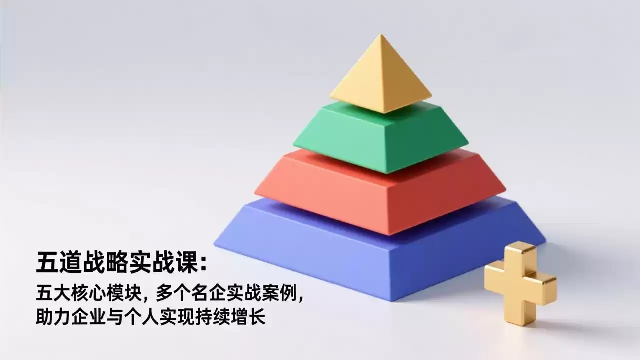五道战略实战课：五大核心模块，多个名企实战案例，助力企业与个人实现持续增长-鑫梵淘