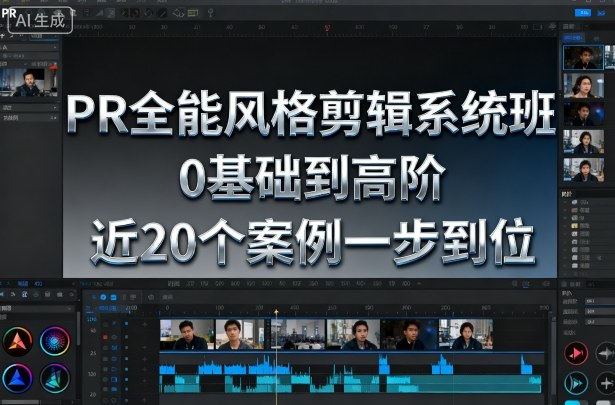 PR全能风格剪辑系统班，0基础到高阶，近20个案例一步到位-鑫梵淘