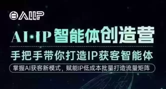 AI·IP智能体创造营，手把手带你打造IP获客智能体，高成交创始人IP课-鑫梵淘