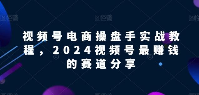视频号电商实战教程，2024视频号最赚钱的赛道分享-鑫梵淘