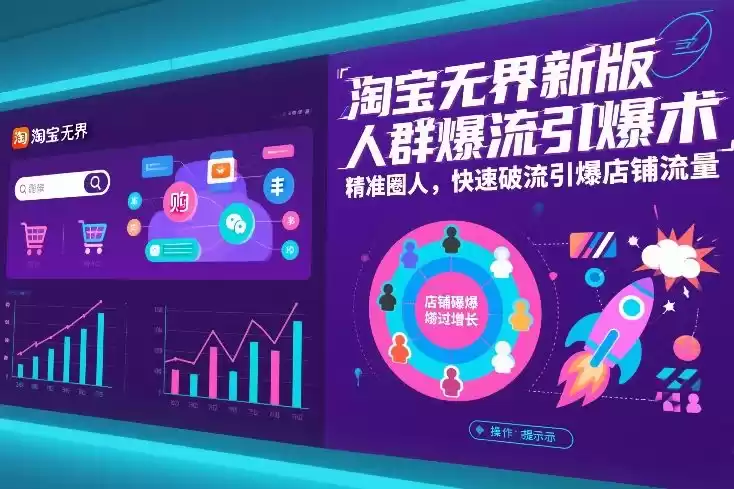 淘宝无界新版人群爆流引爆术，精准圈人，快速破流引爆店铺流量-鑫梵淘