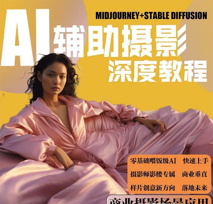 (8727期)2024年AI辅助摄影人工智能商业应用摄影课程(37节课)-鑫梵淘
