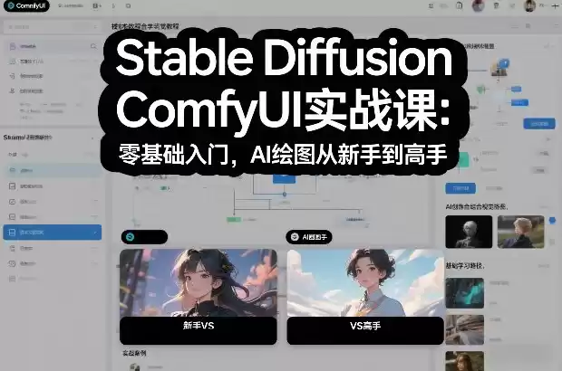 Stable Diffusion ComfyUI实战课：零基础入门，AI绘图从新手到高手-鑫梵淘