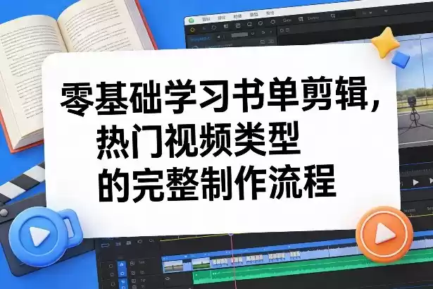 零基础学习书单剪辑，热门视频类型的完整制作流程(更新2026)-鑫梵淘