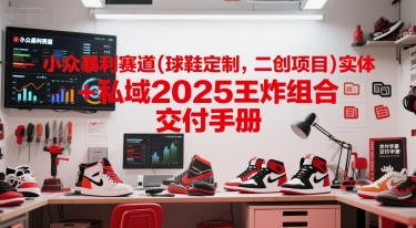 小众暴利赛道(球鞋定制，二创项目)实体+私域2025王炸组合 交付手册-鑫梵淘