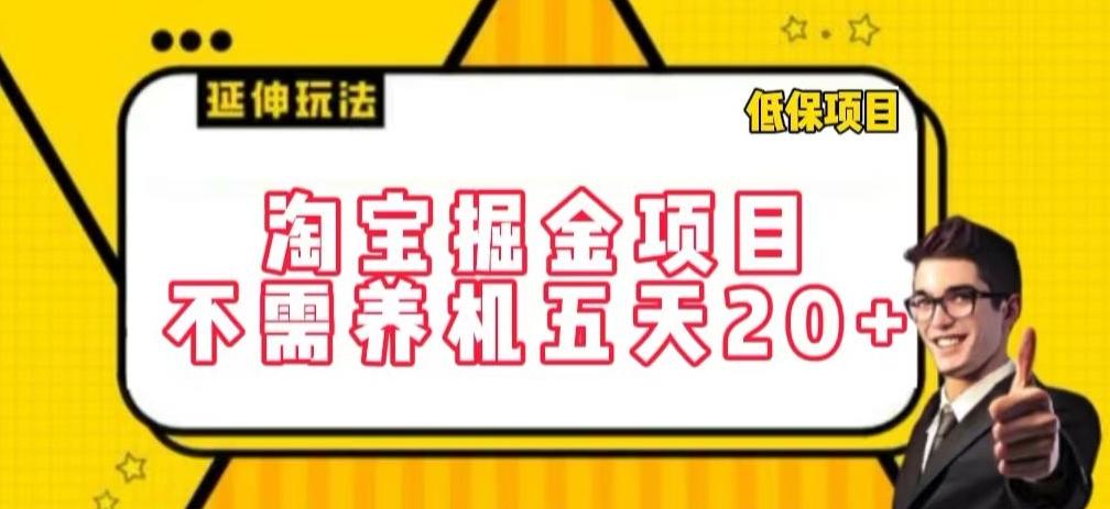 淘宝掘金项目，不需养机，五天20+，每天只需要花三四个小时【揭秘】-鑫梵淘
