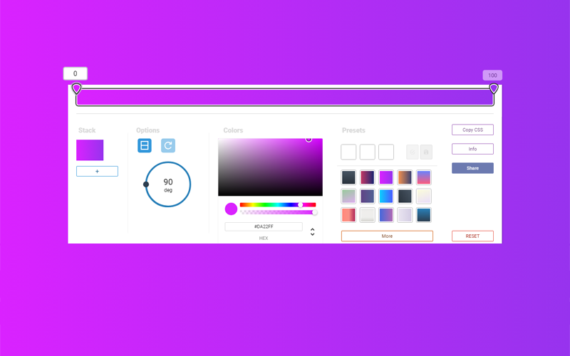Vue开发的CSS渐变色生成器网站源码-鑫梵淘