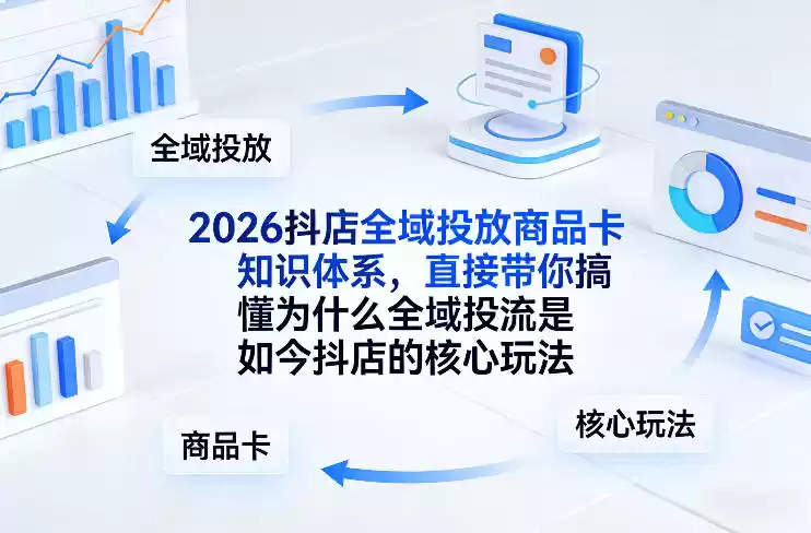 2026抖店全域投放商品卡知识体系，直接带你搞懂为什么全域投流是如今抖店的核心玩法-鑫梵淘