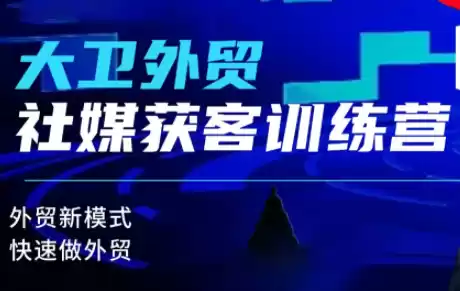 大卫老师·外贸社媒获客独家训练营(更新)-鑫梵淘