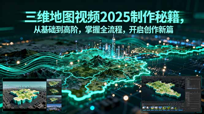 三维地图视频2025制作秘籍，从基础到高阶，掌握全流程，开启创作新篇-鑫梵淘