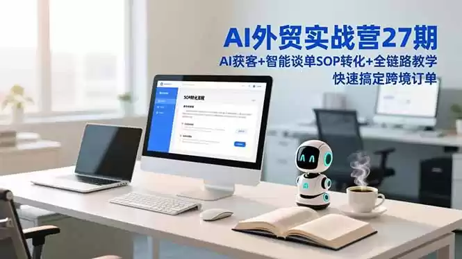 AI外贸实战营27期，AI获客+智能谈单+SOP转化+全链路教学，快速搞定跨境订单-鑫梵淘