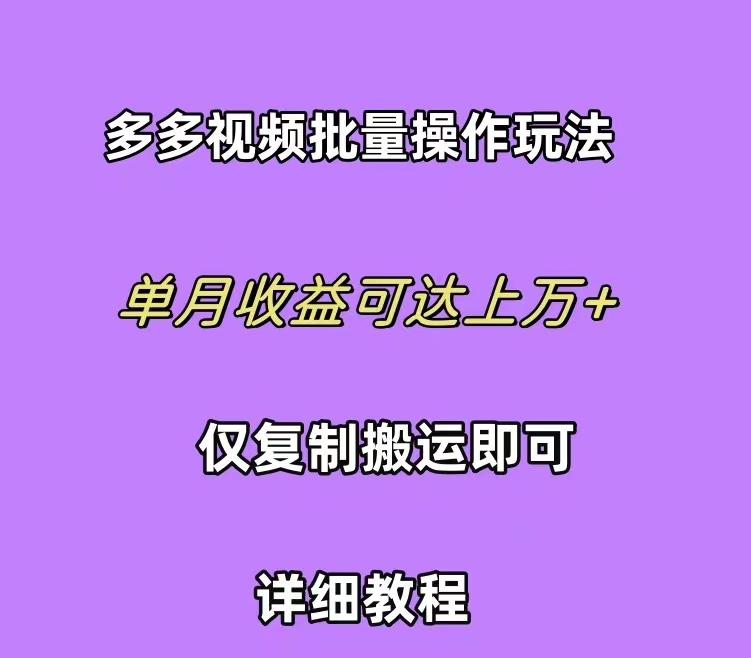 (10029期)拼多多视频带货快速过爆款选品教程 每天轻轻松松赚取三位数佣金 小白必...-鑫梵淘