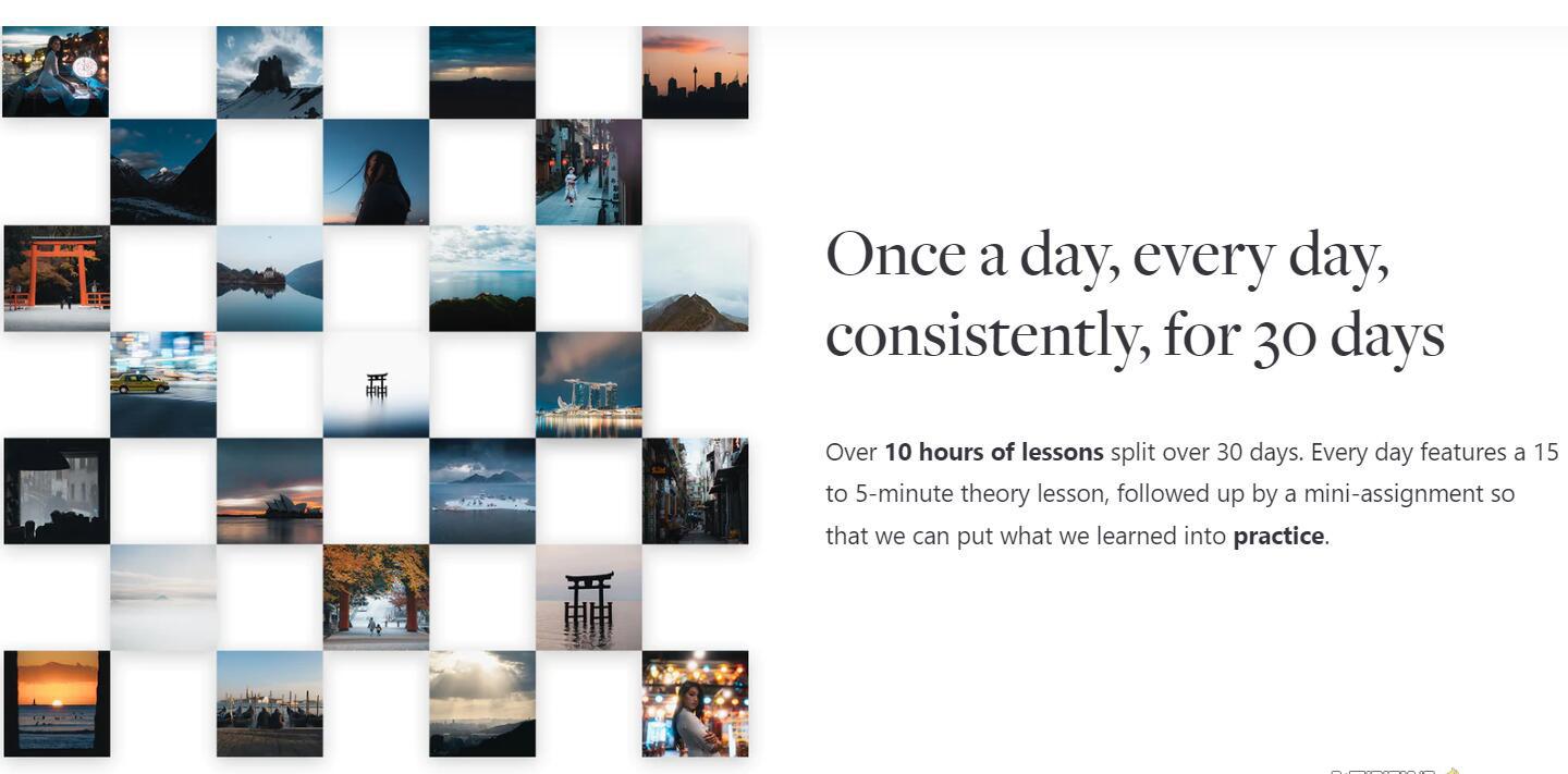 网红摄影师Pat Kay – 30天摄影基础知识加速器教程-30节课-中英字幕-鑫梵淘