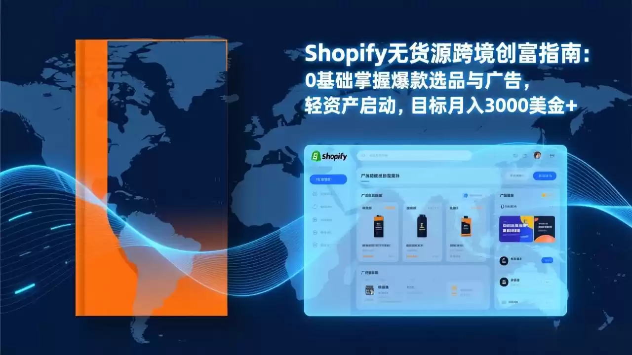 Shopify爆款打法实战：从选品到广告投放，复制爆款模型，驱动独立站月销售额破万刀-鑫梵淘
