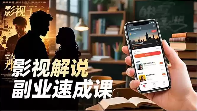 Tk影视解说副业速成课，软件安装、全流程实操、爆款预设，新手两周变现-鑫梵淘