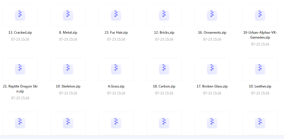【素材分享】实用教程+素材 Zbrush与Blender表面纹理合集-鑫梵淘