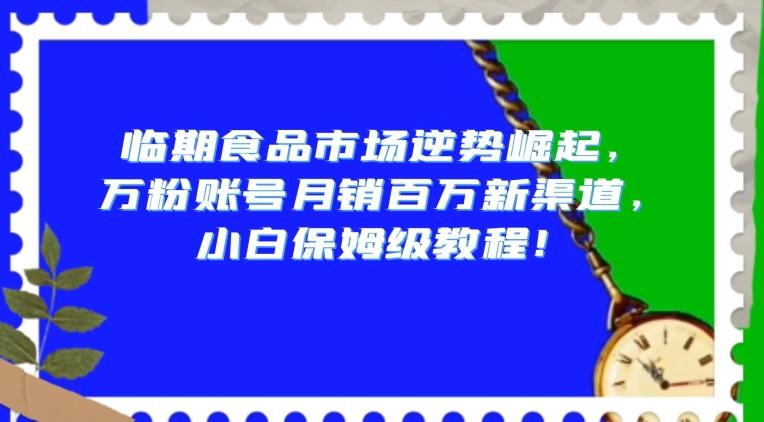 临期食品市场逆势崛起，万粉账号月销百万新渠道，小白保姆级教程【揭秘】-鑫梵淘