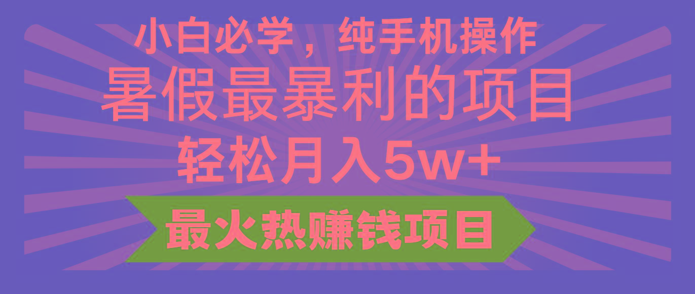 2024暑假最赚钱的项目，小红书咸鱼暴力引流简单无脑操作，每单利润最少500+-鑫梵淘