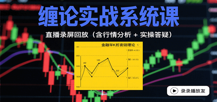 缠论实战系统课：直播录屏回放(含行情分析 + 实操答疑(更新10月)-鑫梵淘