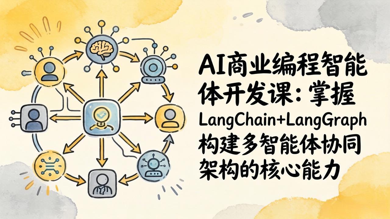 AI商业编程智能体开发课：掌握LangChain+LangGraph构建多智能体协同架构的核心能力-鑫梵淘