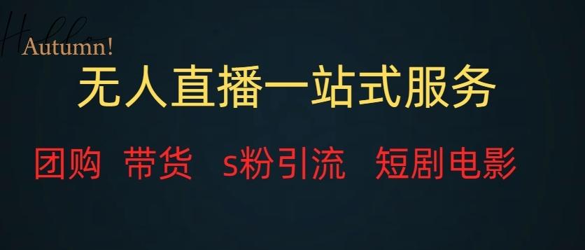 无人直播一站式服务（教程以及变现方式）-鑫梵淘