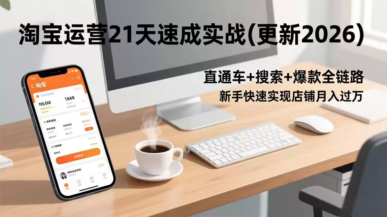 淘宝运营21天速成实战(更新2026-鑫梵淘