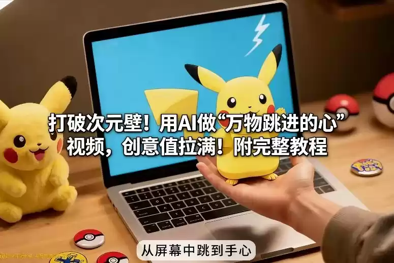 打破次元壁！用AI做【万物跳进手心】视频，创意值拉满！附完整教程-鑫梵淘