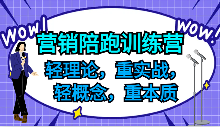 营销陪跑训练营，轻理论，重实战，轻概念，重本质，适合中小企业和初创企业的老板-鑫梵淘