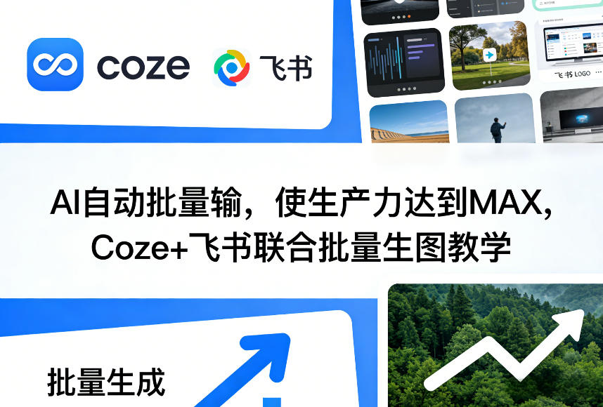 AI自动批量输，使生产力达到MAX，Coze+飞书联合批量生图教学-鑫梵淘