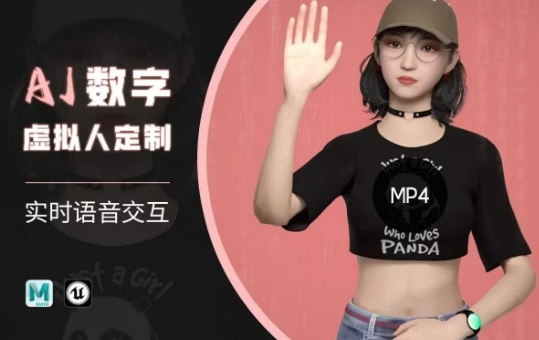 Ai数字人虚拟(智能体)实时语音交互特训营，​自行定制超写实角色AI数字人交互技术-鑫梵淘