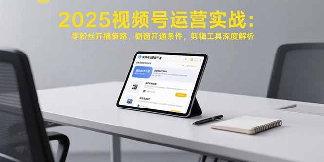 2025视频号运营实战：零粉丝开播策略，橱窗开通条件，剪辑工具深度解析-鑫梵淘