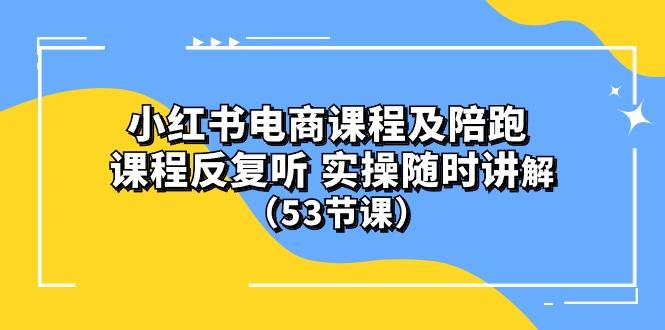 小红书电商课程陪跑课 课程反复听 实操随时讲解 (53节课-鑫梵淘