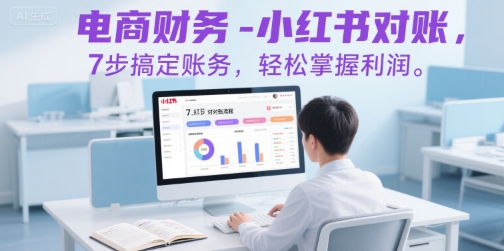 电商财务-小红书对账，7步搞定账务，轻松掌握利润-鑫梵淘