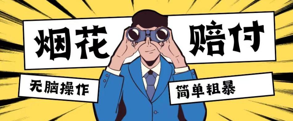 最新蓝海玩法，烟花爆竹赔付，单订单赔付200-500无脑操作【仅揭秘】-鑫梵淘