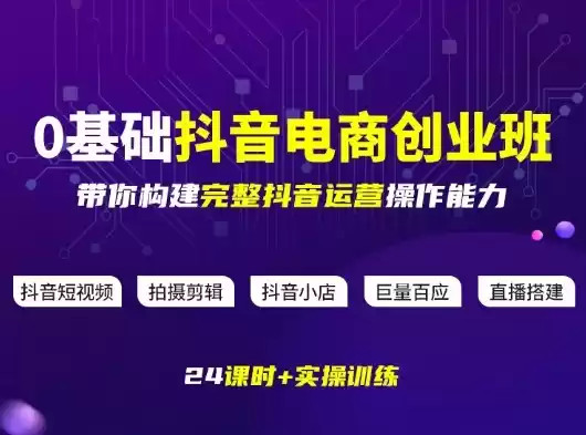 某电商学院0基础抖音电商创业班，带你构建完整抖音运营操作能力-鑫梵淘