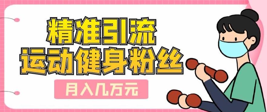精准引流运动健身粉丝，轻松月入几万-鑫梵淘