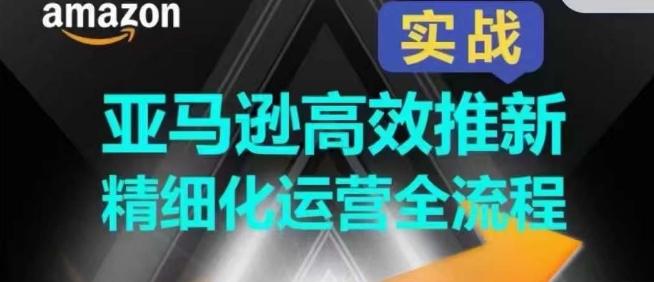 亚马逊高效推新精细化运营全流程，全方位、快速拉升产品排名和销量!-鑫梵淘